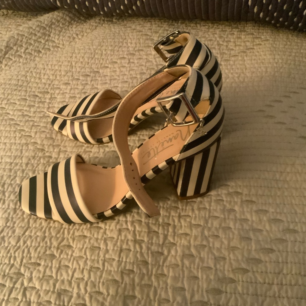 Nanette Lenore Stripped Block Heels